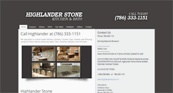 Desktop Screenshot of highlanderstone.com
