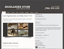 Tablet Screenshot of highlanderstone.com
